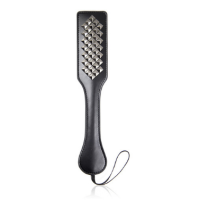 STUDDED PADDLE - GUN METAL